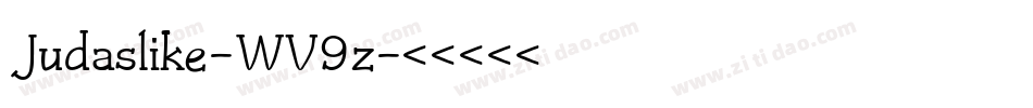Judaslike-WV9z字体转换