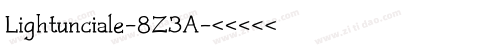 Lightunciale-8Z3A字体转换