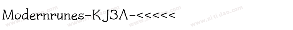 Modernrunes-KJ3A字体转换