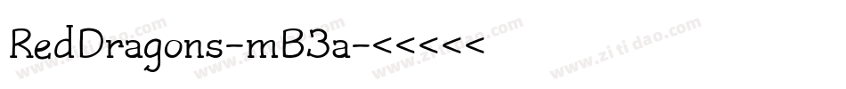 RedDragons-mB3a字体转换 RedDragons-mB3a字体转换