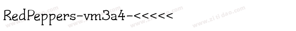 RedPeppers-vm3a4字体转换 RedPeppers-vm3a4字体转换