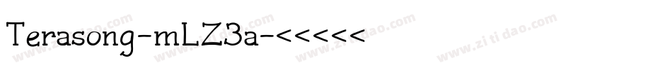 Terasong-mLZ3a字体转换