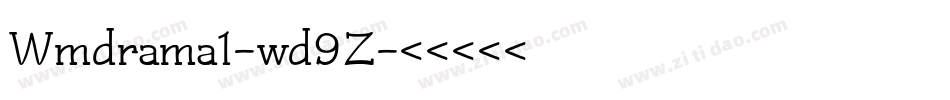 Wmdrama1-wd9Z字体转换