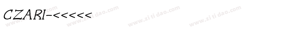 CZARI字体转换