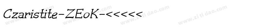 Czaristite-ZEoK字体转换