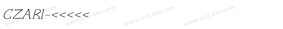 CZARI字体转换