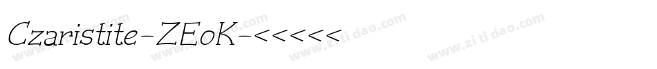Czaristite-ZEoK字体转换