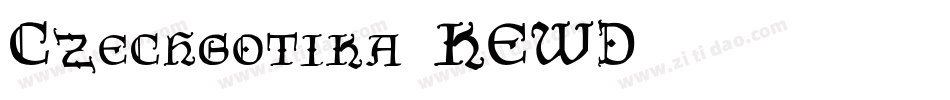 Czechgotika-KEWD字体转换