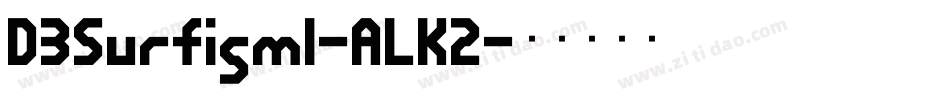 D3SurfismI-ALK2字体转换