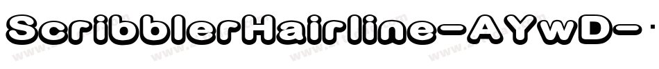 ScribblerHairline-AYwD字体转换