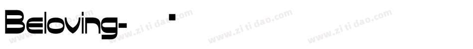 Beloving字体转换