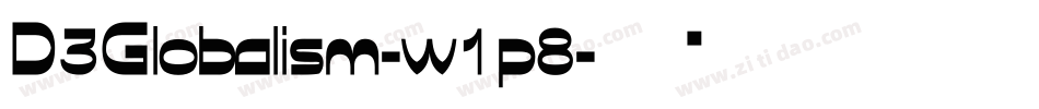 D3Globalism-w1p8字体转换