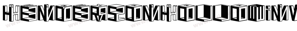 HendersonHollowInverse-2VgX字体转换