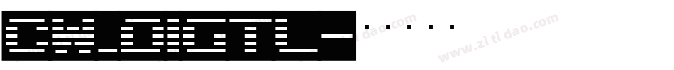 CW_DIGTL字体转换