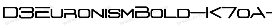 D3EuronismBold-K7oA字体转换