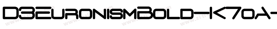 D3EuronismBold-K7oA字体转换