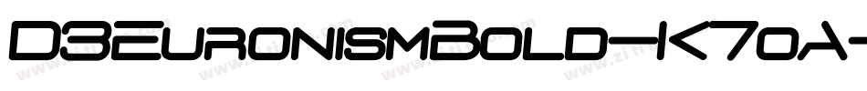 D3EuronismBold-K7oA字体转换
