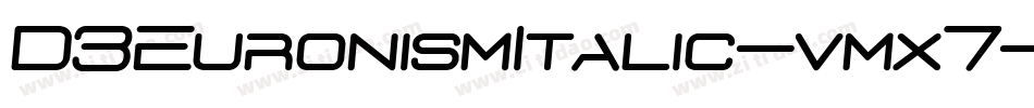 D3EuronismItalic-vmx7字体转换