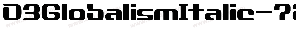 D3GlobalismItalic-7BlR字体转换