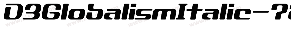 D3GlobalismItalic-7BlR字体转换