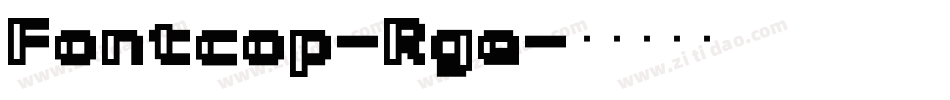 Fontcop-Rge字体转换