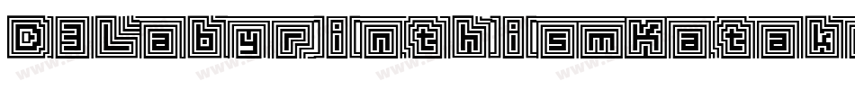 D3LabyrinthismKatakana-X31a字体转换