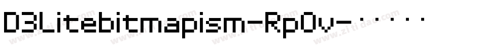 D3Litebitmapism-RpOv字体转换