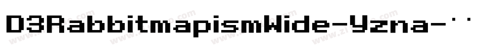 D3RabbitmapismWide-Yzna字体转换