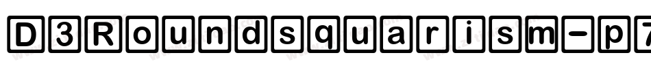 D3Roundsquarism-p7aa字体转换
