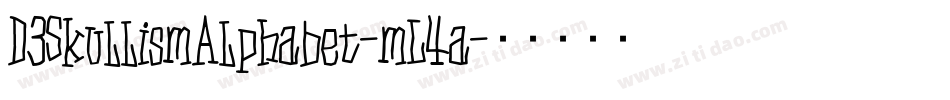 D3SkullismAlphabet-mL4a字体转换