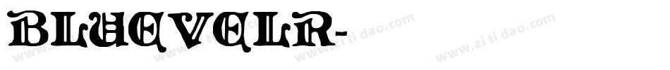 BLUEVELR字体转换
