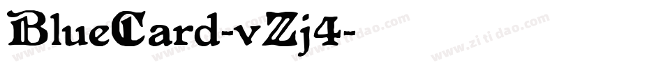 BlueCard-vZj4字体转换