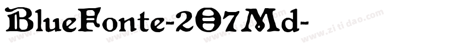 BlueFonte-2O7Md字体转换
