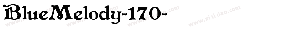 BlueMelody-170字体转换