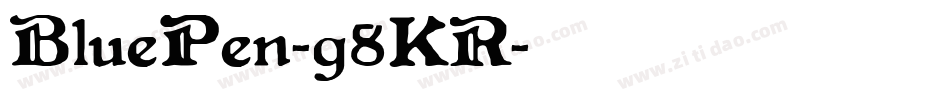 BluePen-g8KR字体转换