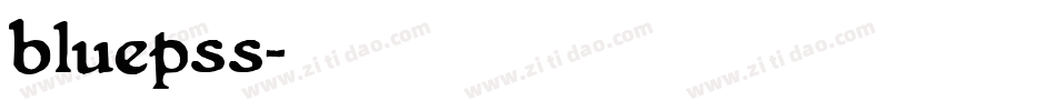 bluepss字体转换