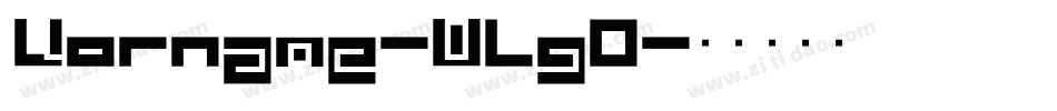 Vorname-WLgO字体转换
