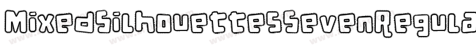 MixedSilhouettesSevenRegular-p6Ea字体转换