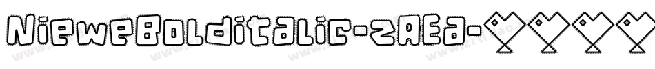 NieweBolditalic-zAEa字体转换