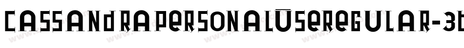 CassandraPersonalUseRegular-3BjG字体转换