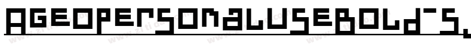 AgeopersonaluseBold-5JEz字体转换