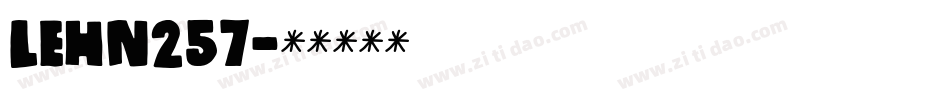 LEHN257字体转换