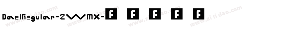 DaelRegular-2WMX字体转换