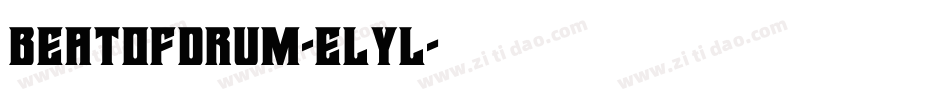 BeatOfDrum-eLyl字体转换