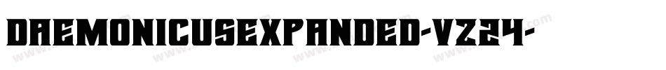 Daemonicusexpanded-vz24字体转换