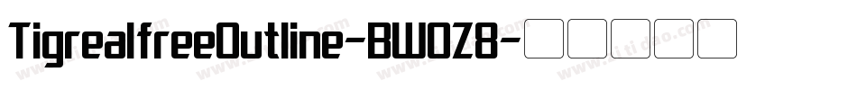 TigrealfreeOutline-BW0Z8字体转换
