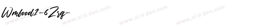 Wmfood1-6Zrq字体转换