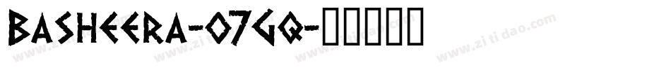 Basheera-o7Gq字体转换