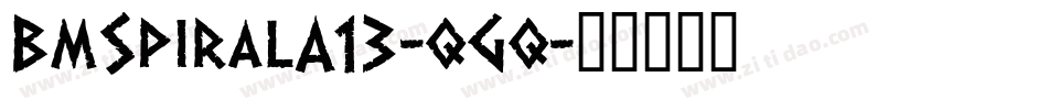 BmSpiralA13-qGq字体转换