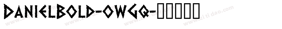 DanielBold-owGq字体转换
